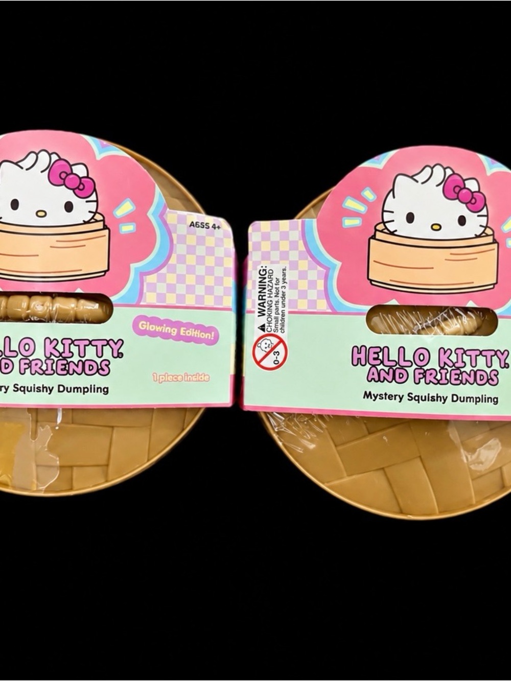 Sanrio Hello Kitty Mystery Squishy Dumpling - Pink & Gold Packaging
